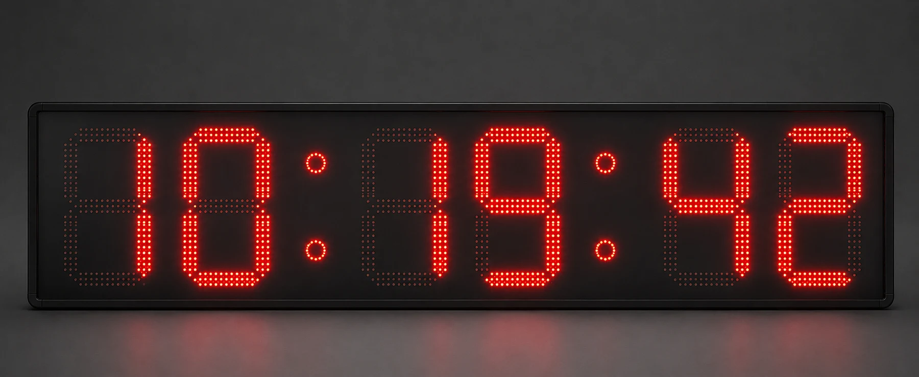 12-inch six-digit GPS clock