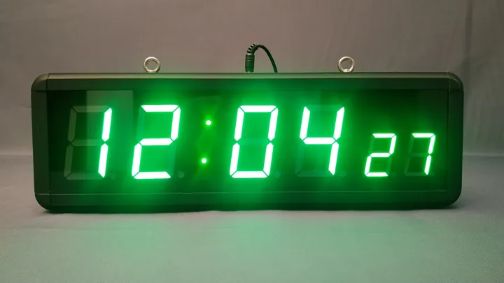 3-inch / 1.8-inch 6-digit GPS wall clock